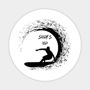 Surfs Up - classic tee design for the discerning surfer Magnet